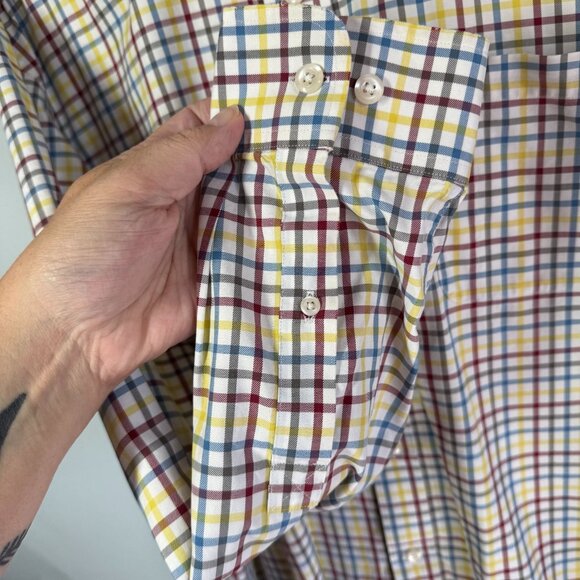 Duluth Trading Co. Mens Multicolored Plaid Casual Button Up XL 100% Cotton - Picture 7 of 12